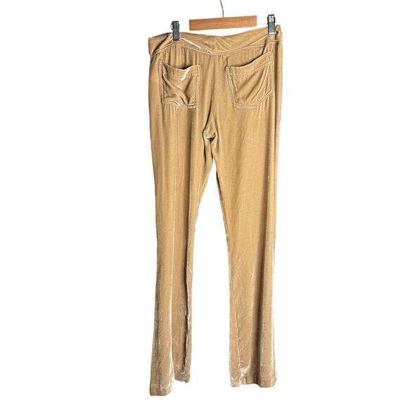 Sablyn Shoshanna Velvet Straight Leg Pant Tan Size XS - Picture 2 of 3